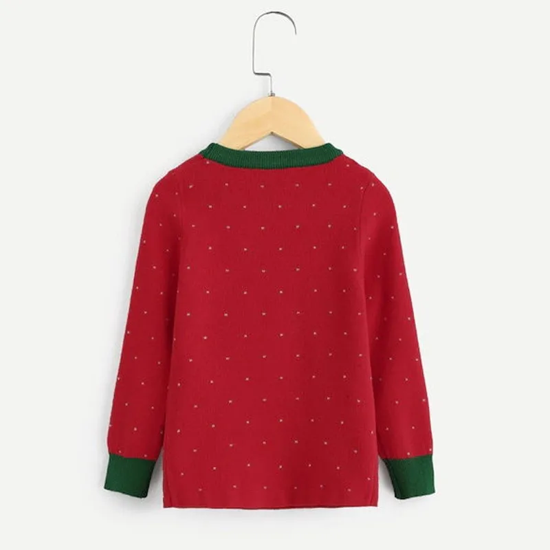 Bunvel/Рождественские одинаковые комплекты для семьи; свитер с надписью «Рождественская елка» для мамы и дочки; топы; одежда «Мама и я»; f