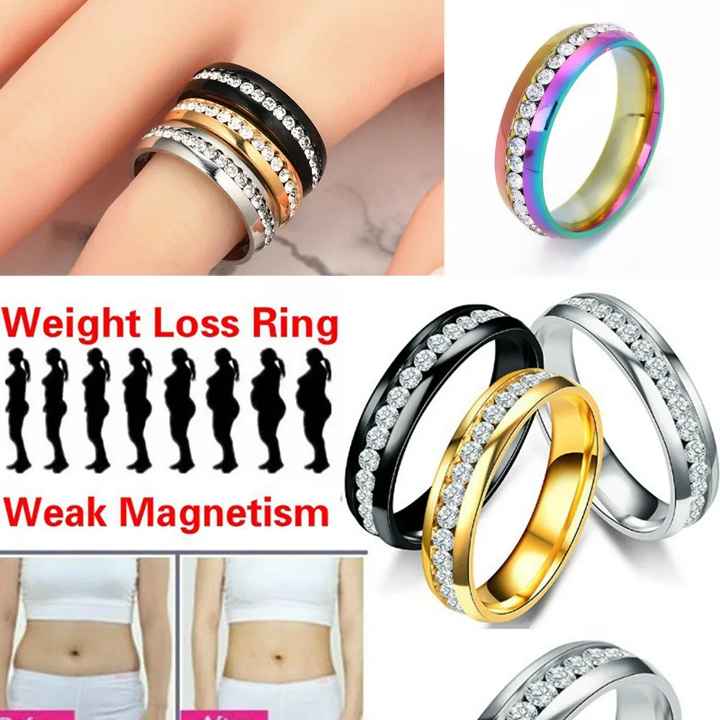 Stainless Steel Magnetic Rings Magnetic Weight Loss Ring Slimming Tools Fitness Reduce Weight Ring Health weight loss products