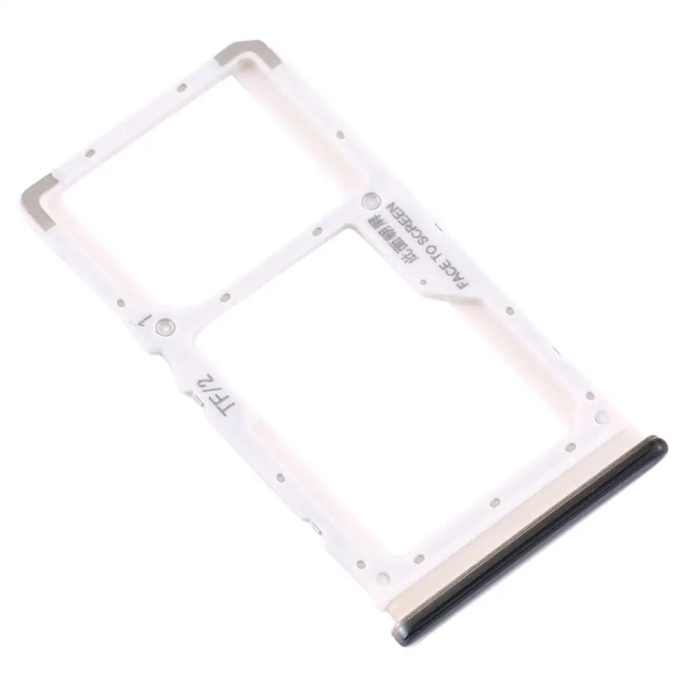 Черный Лоток для sim-карт+ лоток для sim-карт/лоток для карт памяти Micro SD для Xiaomi Redmi Note 8 Pro - Цвет: Черный