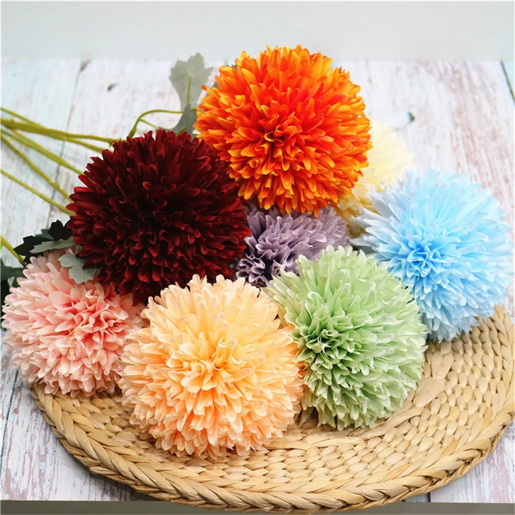 

Artificial Flowers Fake Flowers Romantic Floral Wedding Bouquet Hydrangea Decor