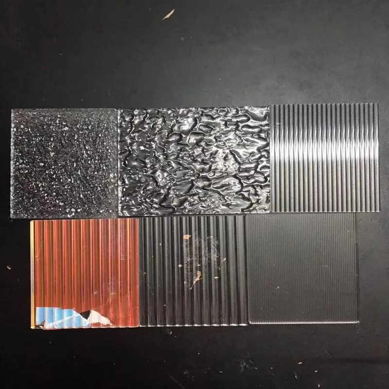 Color Vertical Stripe Broken Ice Wave Acrylic Sheet Cast Plexiglass Panel Transparent Plastic Plexi Glass Board Signs 5mm Thick plastic acrylic sheet