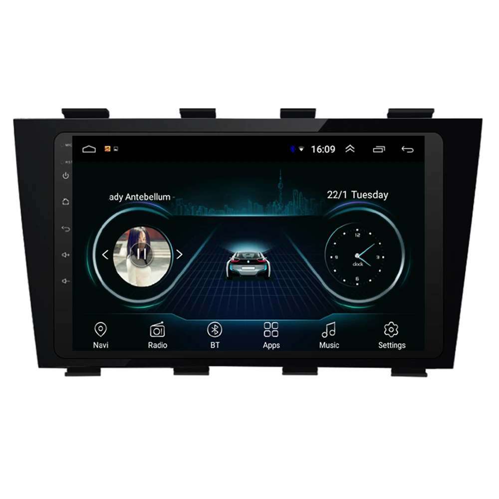 Автомобильное радио с gps встроенный WiFi мультимедийный проигрыватель карта фронтальная камера Быстрая для Geely EC8 10,1 дюймов Android 8,1