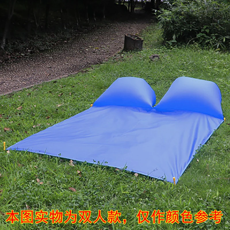 Водонепроницаемая воздушная подушка коврик для пикника Водонепроницаемый Открытый Портативный складной влажной коврик с надувной подушкой - Цвет: blue