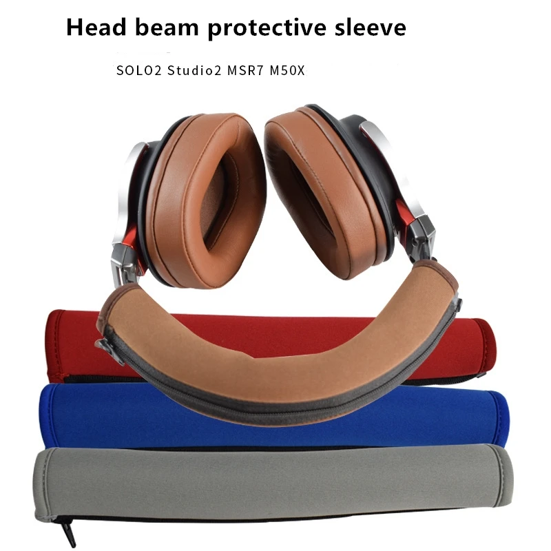 

Suitable for Beats solo2 studio2.0 MSR7 M50 headphone head beam zipper protective sleeve Replacement accessories