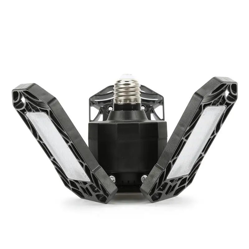 

LED Garage Light 360 Degrees 40W 60W Triple Garage Light Glow Deformable Light Indoor Garage Light Premium 6000 Lumens LED Light