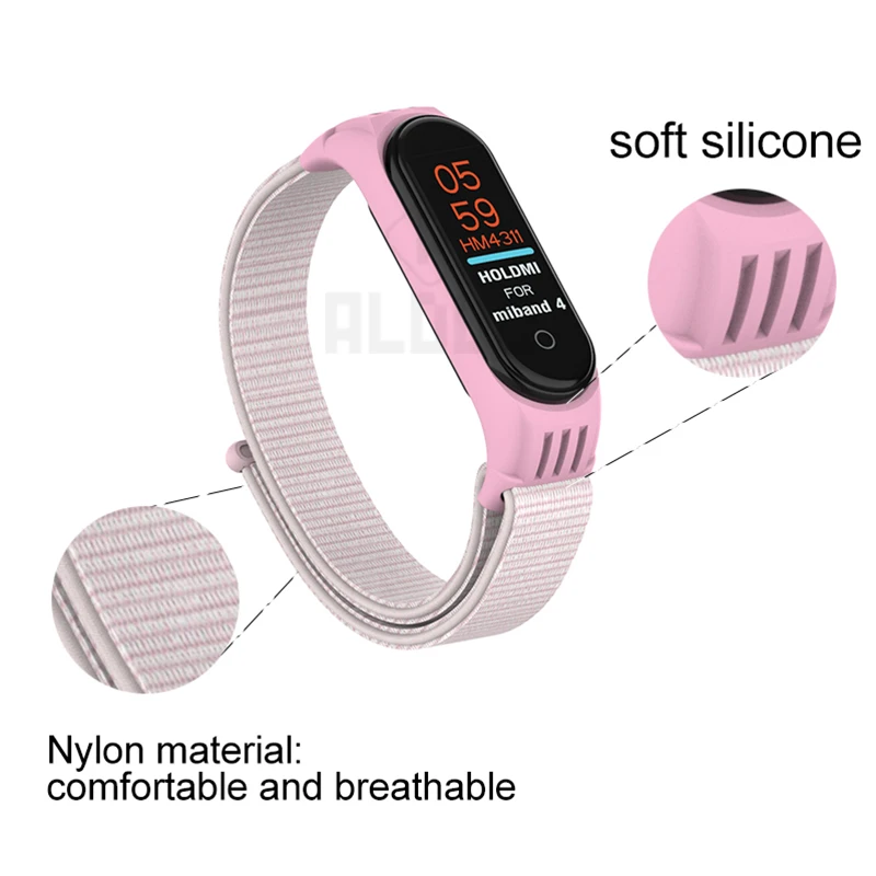 Nylon-Bracelet-for-Xiaomi-Mi-band-4-3-strap-miband-4-Sport-Wristband-Breathable-Watch-straps