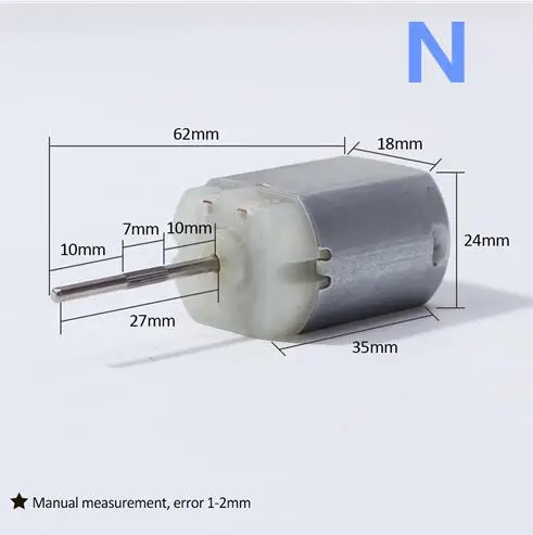motor N AZGIANT FC280 замок двери автомобиля 12 В постоянного тока, складной зеркальный двигатель, ESL steer ELV замок двигатель, Бензобак двигатель топливный двигатель - Название цвета: motor N