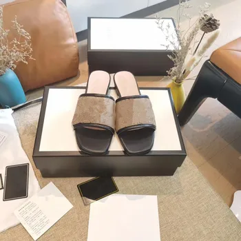 

Slippers stitching fresh retro classic alphabet women's shoes sandals