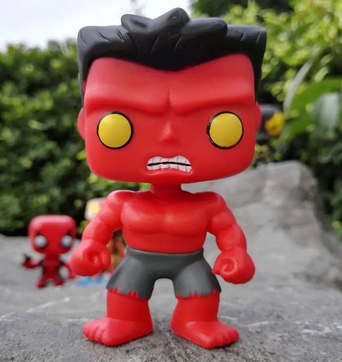 Funko pop Marvel Red Hulk& Ironman Mk43 виниловые куклы Виниловая фигурка модель игрушки 10 см
