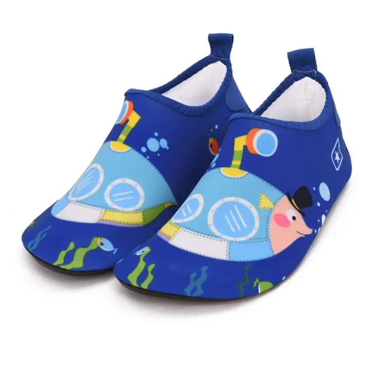 Детская быстросохнущая обувь для плавания; повседневная обувь; Легкие носки для пляжа, бассейна; детские переносные тапочки с героями мультфильмов - Цвет: 09