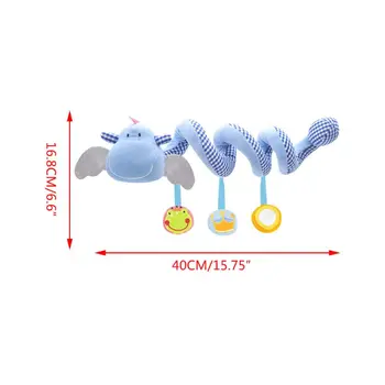 

Baby Infant Stroller Bed Crib Hanging Plush Spiral Toy Little Flying Dragon Patt X5XE
