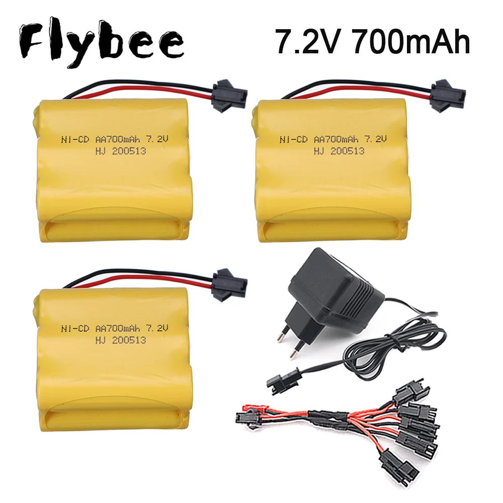 Carson Batteria Ricambio NiMH 7.2V 700mAh Con Connettore Tamiya Per Auto RC - 2