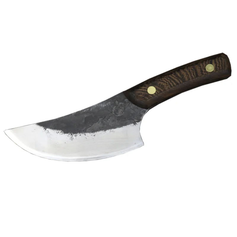 YEELONG 5,5 дюймов ручной работы кованые Чеканные кухонные ножи Knifechinese Кливер ПОЛНЫЙ ТАН ОСТРОЕ ЛЕЗВИЕ шеф-повара ножи барбекю мясник