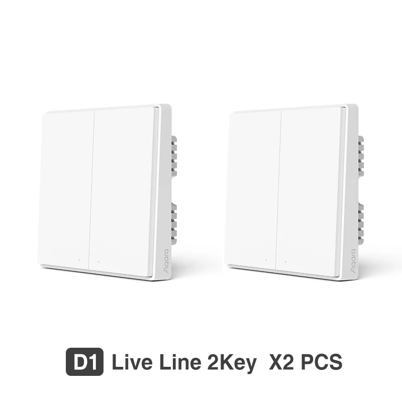 Aqara D1 Smart Switch Wireless Switch Single Fire Wire ZigBee Wireless Wall Switch Smart Home Light Control For Mihome App 