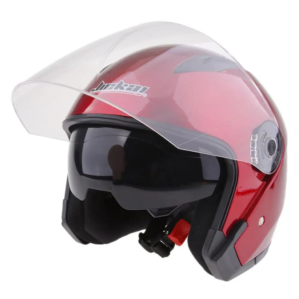 Bici Del Motociclo 3/4 Aperto Viso Mezza Casco Integrale Shield Visor Caschi Viso Aperto Doppio Viso Specchio Casco Del Motociclo Del Casco M XXL