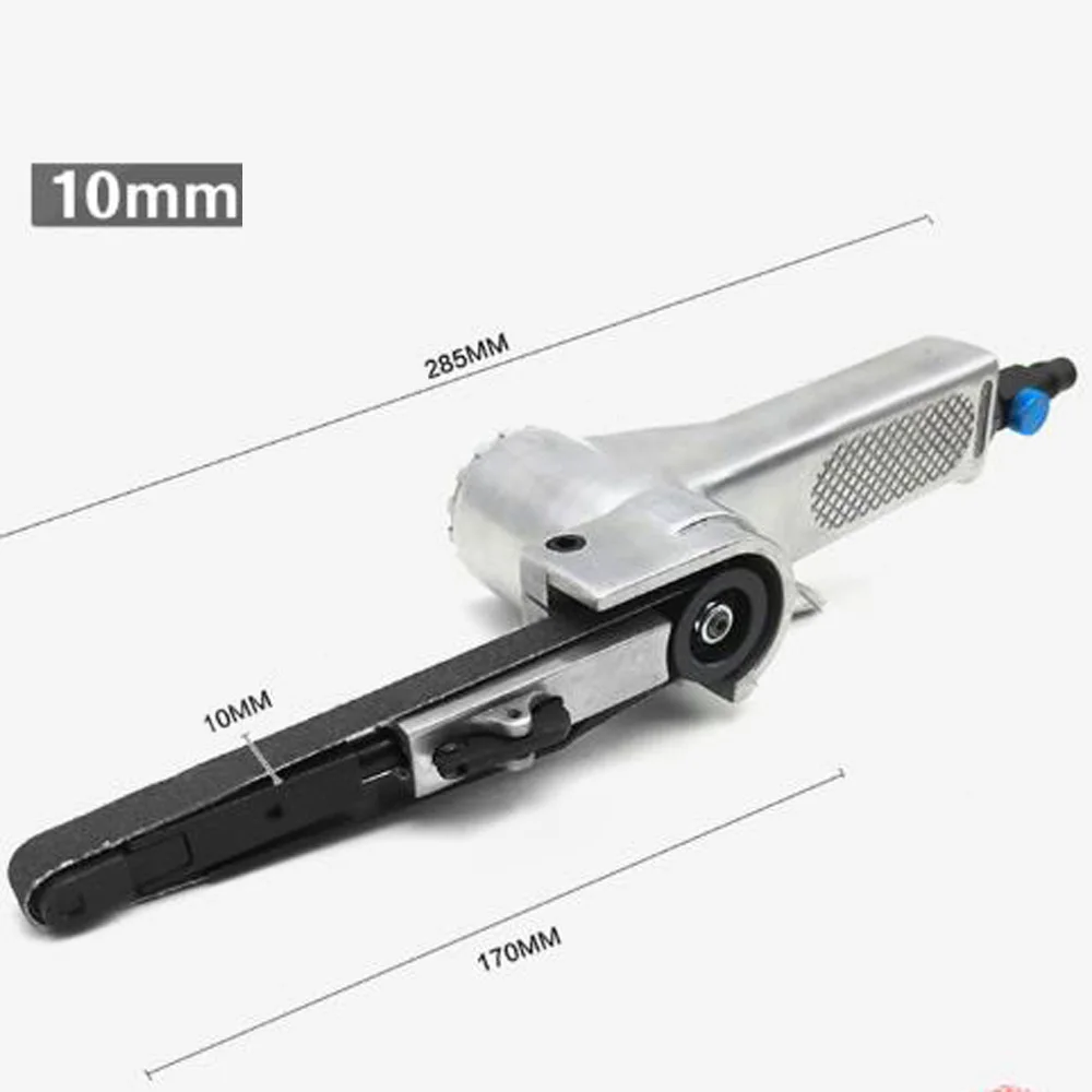 

10mm Wide Air Finger Belt Sander Power File Detail Sanding Paint Rust Removal Air Belt Sander For Wood Metal Polishing Grinding
