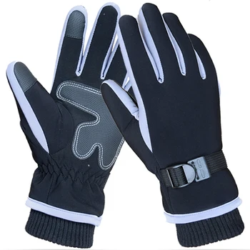 

Men Ski Gloves Protective Keep Warm Insulated Full Finger Winter Adjustable Touch Screen Outdoor Sports Waterproof Thickened