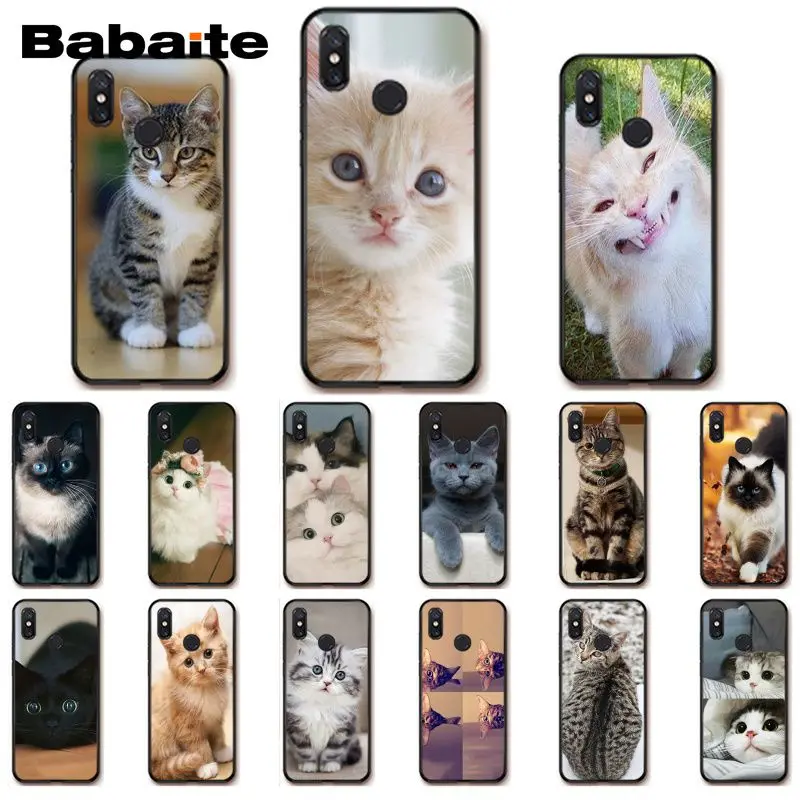 Чехол для телефона Babaite Cat Look at you Xiaomi mi5 6 A1 A2 Lite Mi9 9SE mi8lite 8explorer Pocophone F1 | Мобильные