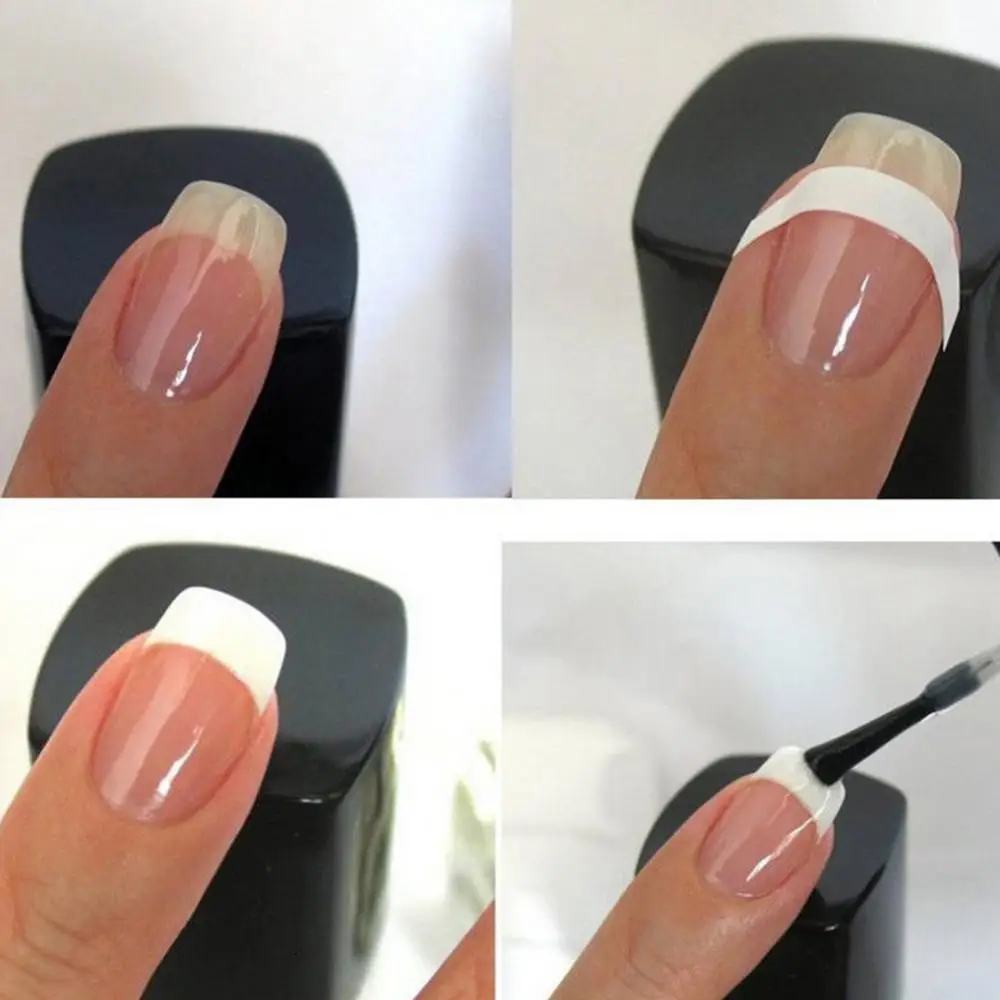 240pcs Nails Sticker Stencil Tips Guide French Manicure Nail Art Decals Form Fringe DIY Sencil 3D Styling Beauty Tools