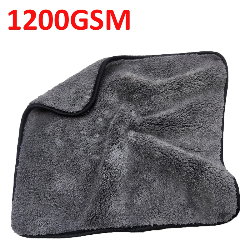 Полотенце из микрофибры для мытья автомобиля 40 х40 см 1200 г/м2|Губки тряпки и щетки| |