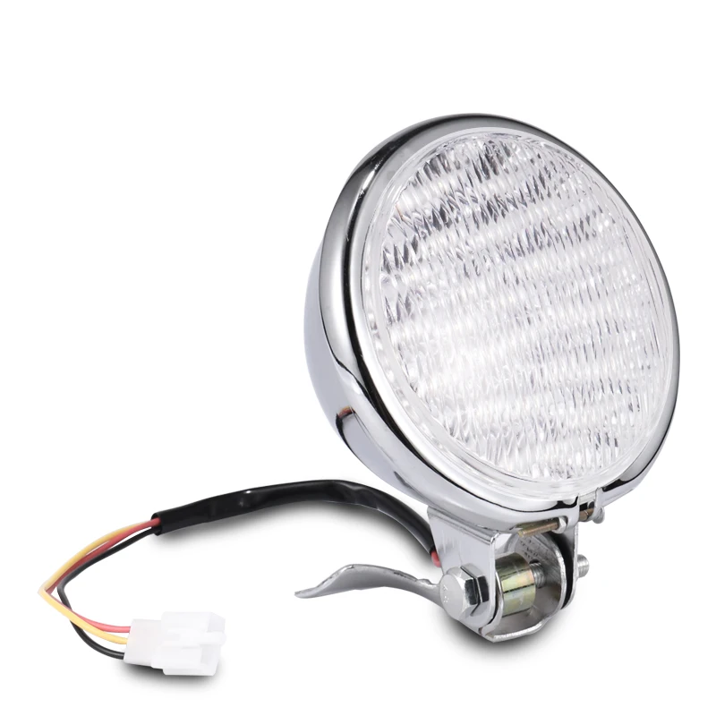 Универсальная светодиодная хромированная мотоциклетная фара 5 дюймов дальний и
