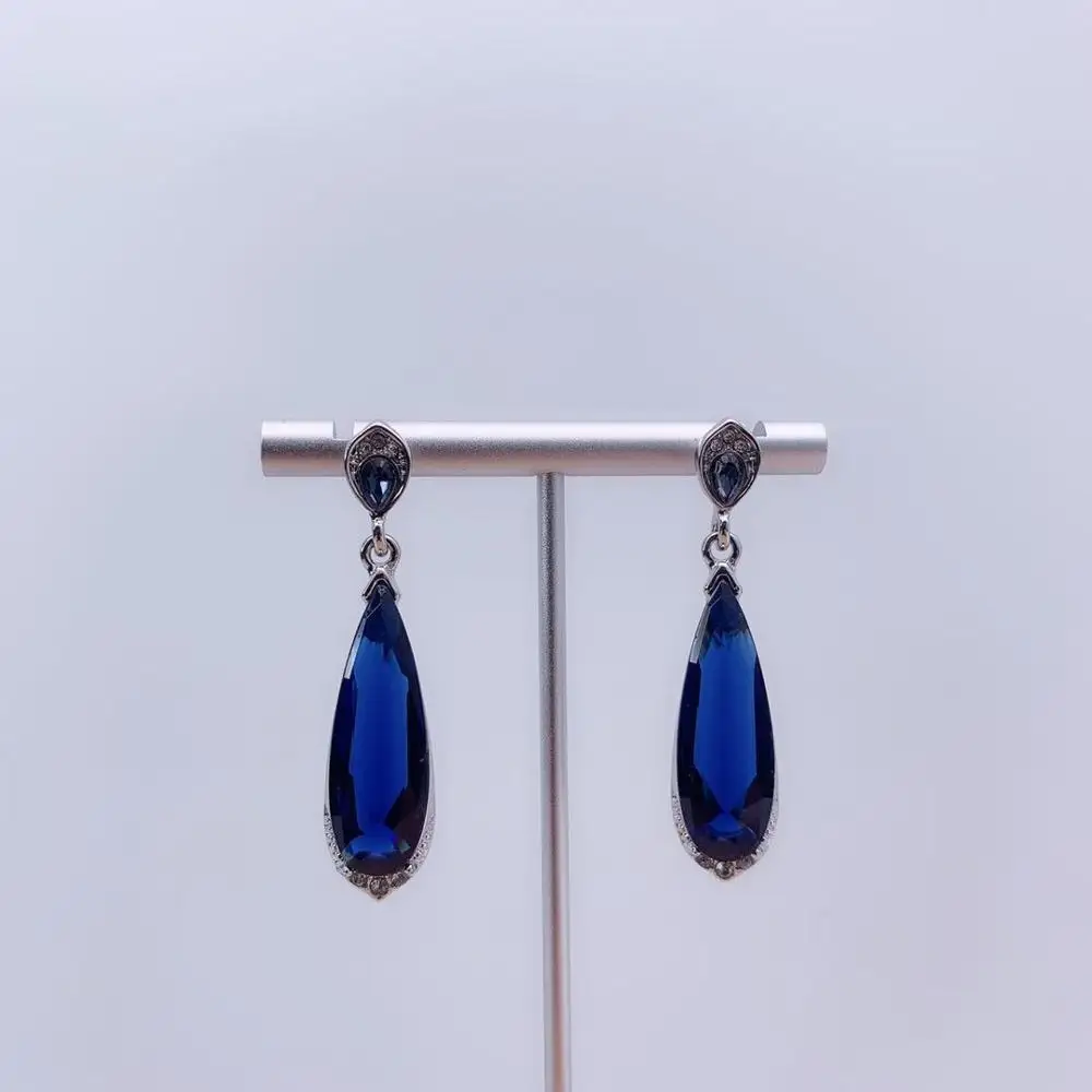 Серьги из родия модные ювелирные серьги свадебные подарки женские аксессуары