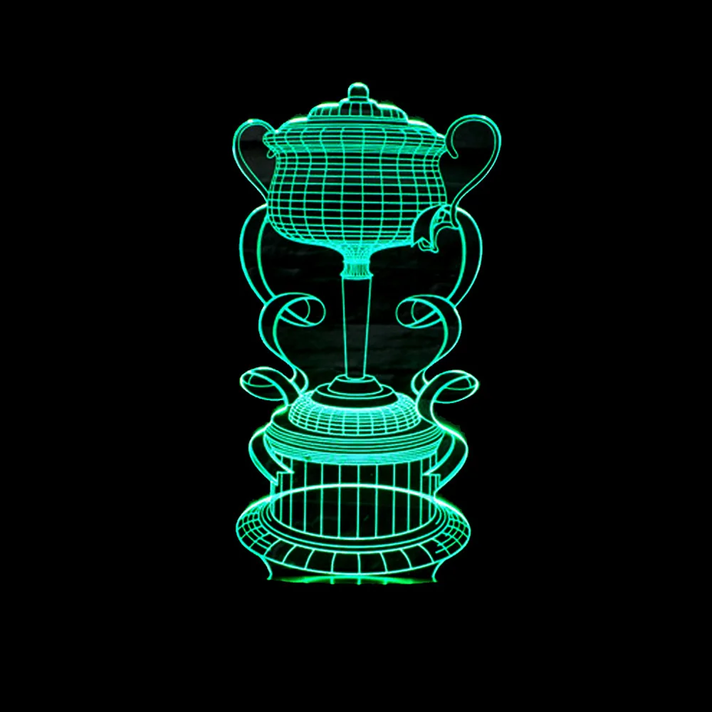 

2019 Foreign Trade New Style Customizable Trophy 3D Colorful Visual Lamp Touch Control LED Illusion Lamp Creative 3D Lamp Design