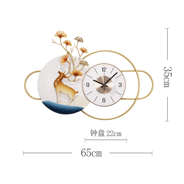 Luxus Divatfalak Fém Nappali Csendes Nagy Művészet Skandináv Modern Falóról Mechanizmus Reloj De Pared Otthoni Dekoráció 50 - Image 5