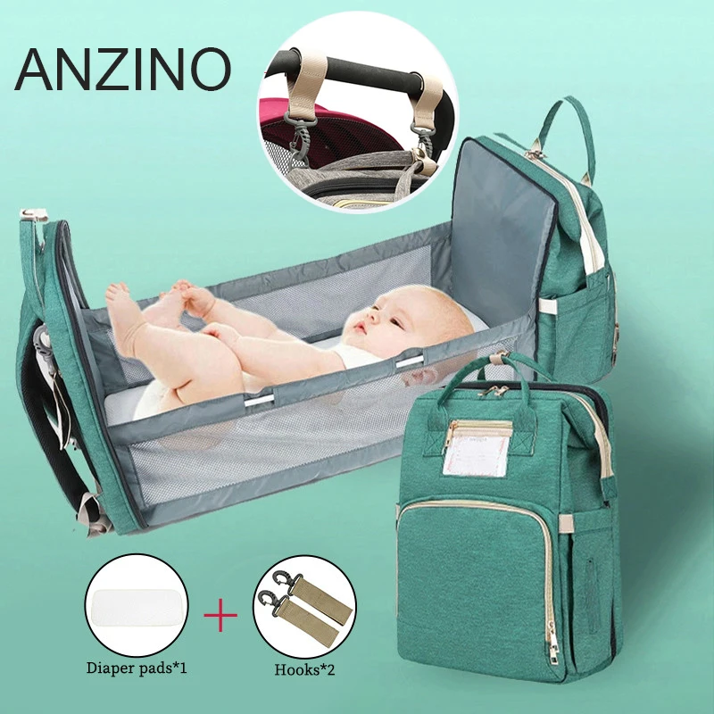 

New Design Baby Diaper Bag Bed Waterproof Maternity Bag For Stroller Nappy Bag Large Capacity Multifunction Mummy Bags