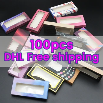 

100pcs Factory Wholesale Eyelash Packaging Box Custom Lash Box False Eyelash Packaging Box Beautiful Lashes Package Case Eyelash