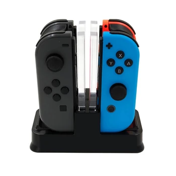 

Charging Dock For Nintend Switch Controller LED Charger For Nintendo Switch Gamepad Charge Stand For Joy-con&Pro NS Switch 4 in1