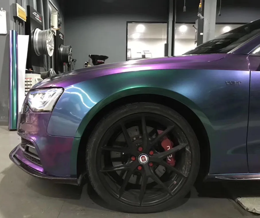 Glossy Chameleon Purple Blue car Pearl Metal