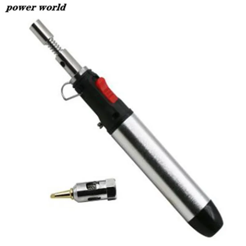 1Pcs 26ml Gas Blow Torch Soldering Solder Iron Gun with Tool Tip Cordless Pen Burner Electronics