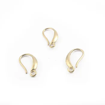

50pcs Charms Raw Brass Earring Hooks Wire Connector Jewelry Making Findings Women Earring Making Accessories