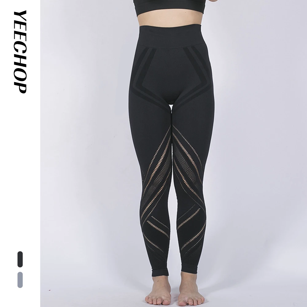 

Yeechop Women High Waist Tights Vital Seamless Leggings Scrunch Booty Breathable Stretchy Sweat Wicking Workout Yoga Pants