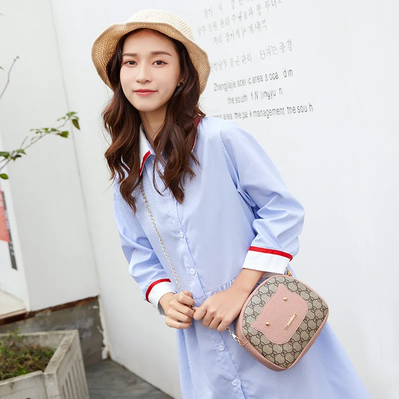 Женская сумка, модная версия, маленькая Корейская, сумка на цепочке, квадратная сумка-мессенджер