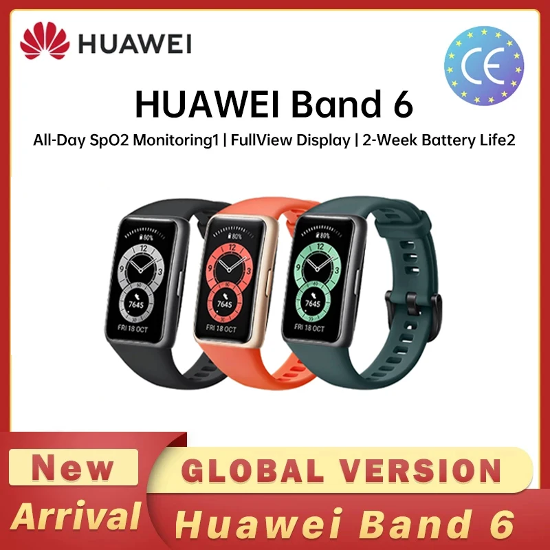 Смарт-браслет Huawei Band 6 оригинальный браслет Время работы батареи 2 недели BT 5 0 SpO2