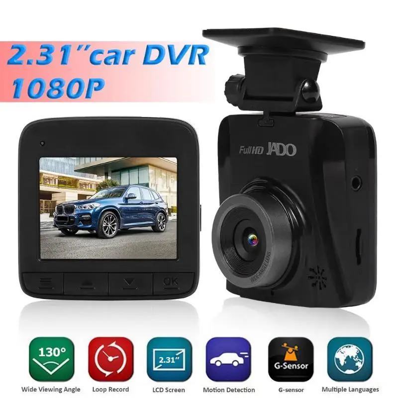Автомобильный видеорегистратор JADO D700S HD 1080P 2 31 &quotTN ЖК экран g датчик ночное