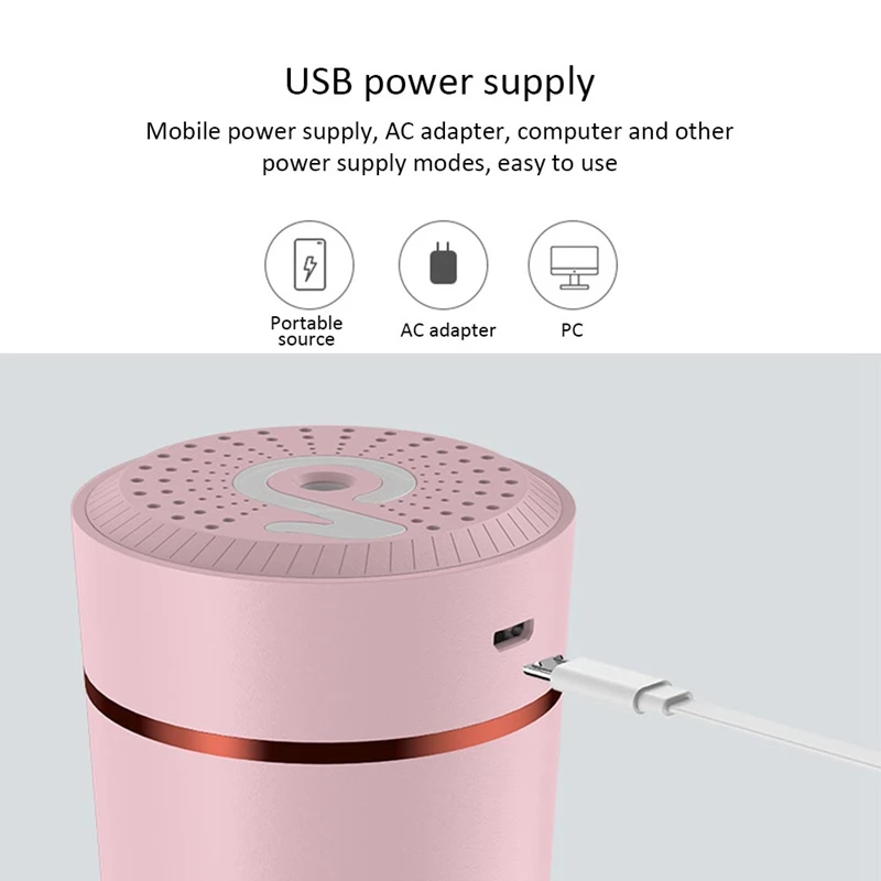 Мини-автомобиль анти-сухой увлажнитель воздуха увлажнитель USB персональный увлажнитель Ночная переносная лампа Автомобильный увлажнитель для офиса спальни