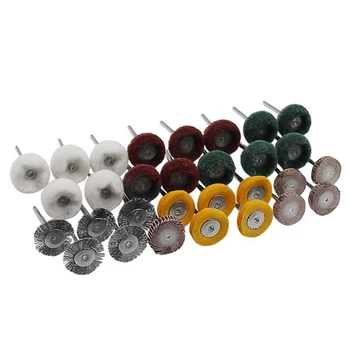 

30Pcs Sanding Head Set Mix Polishing Wheel Rotary Tool Cleaning/Rust Removal/Grinding/Polishing for Rotary Tools