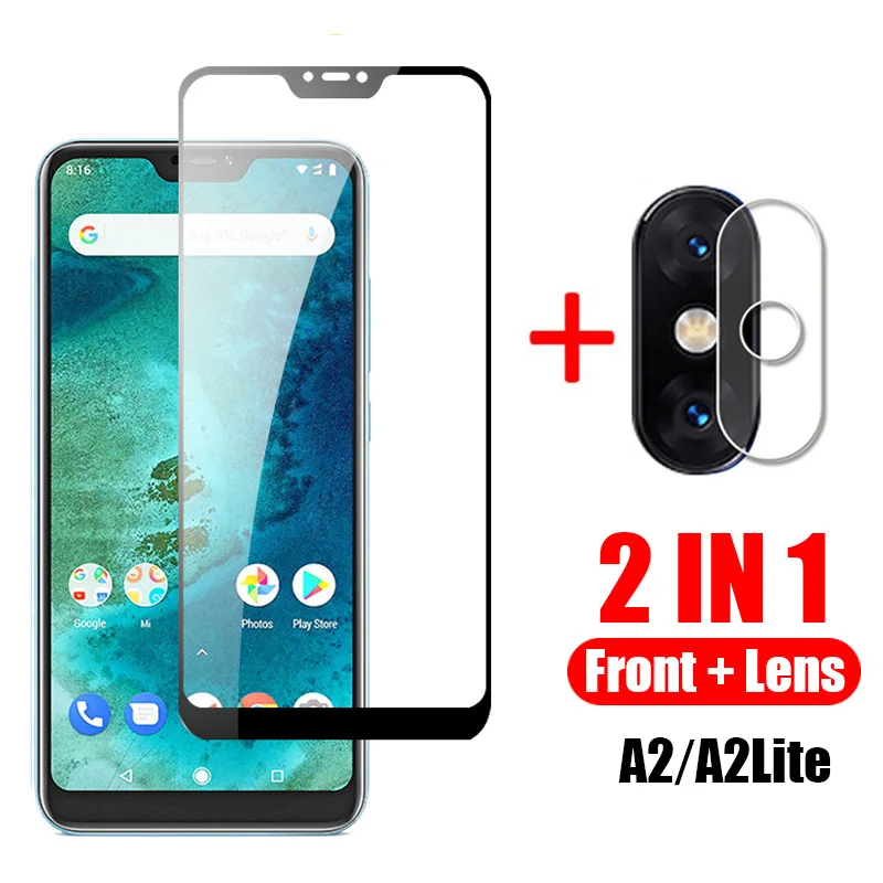 Защитное стекло для экрана и объектива камеры xiaomi mi a2 lite | Мобильные телефоны