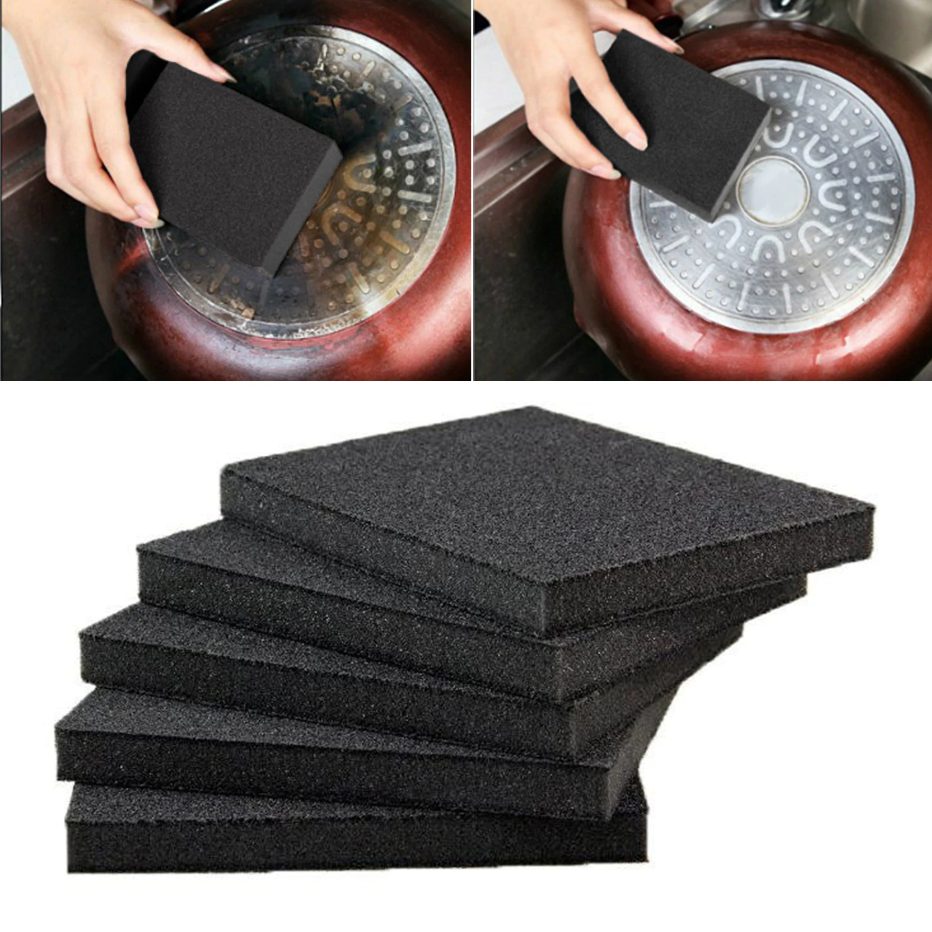 Flexible Kitchen Bathroom Accessories Nano Emery Magic Clean Rub Pot Rust Focal Stains Sponge Kitchen Clean Tool Drop Shipping