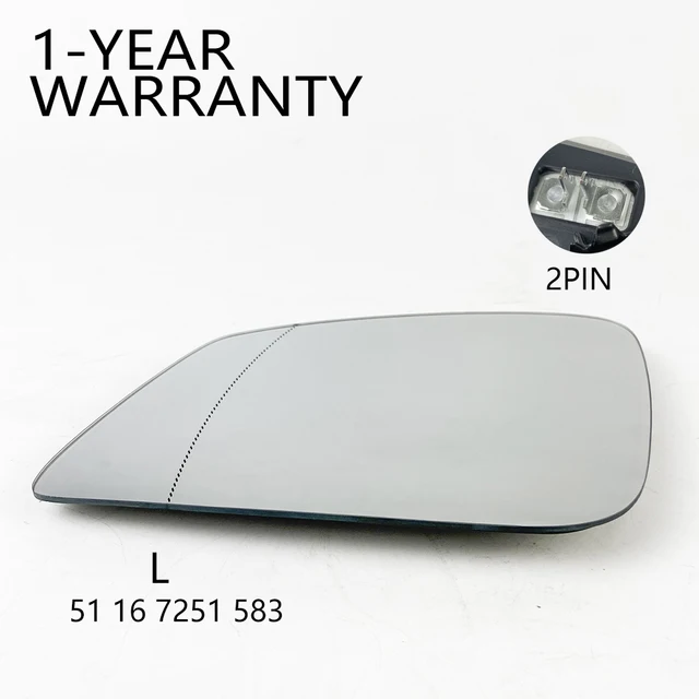 Left Right Hand Heated Mirror Glass 51167251583 51167251584 for  