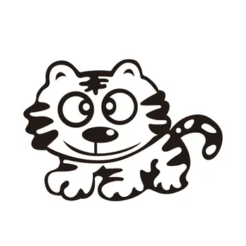 

Personality Lovely Tiger Car Stickers Styling Bumper Window Windshield Waterproof Cover Scratches Decoration Accessories PVC