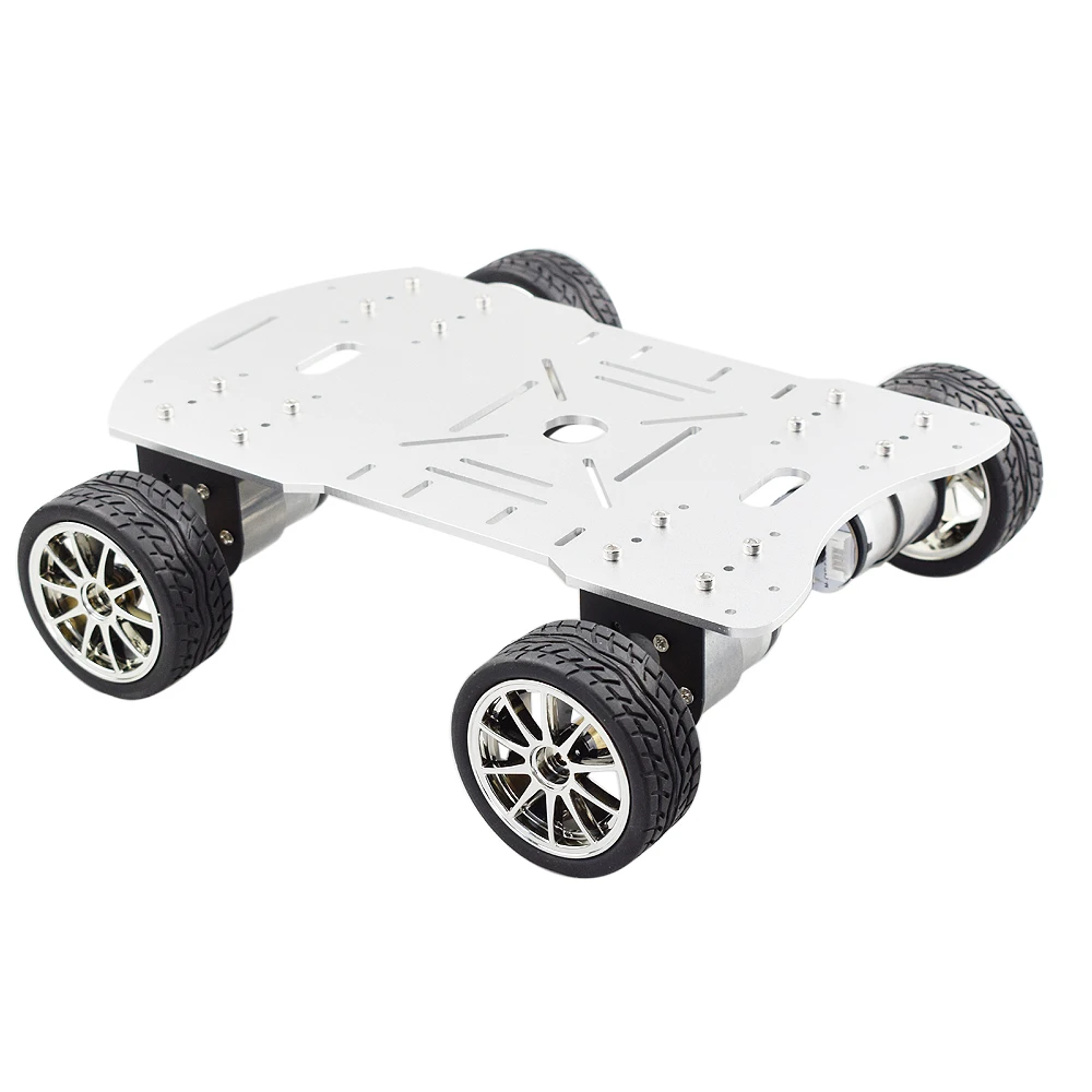 Комплект металлических шасси для автомобиля-робота 4WD с 4 шт. двигателей 12 В 330