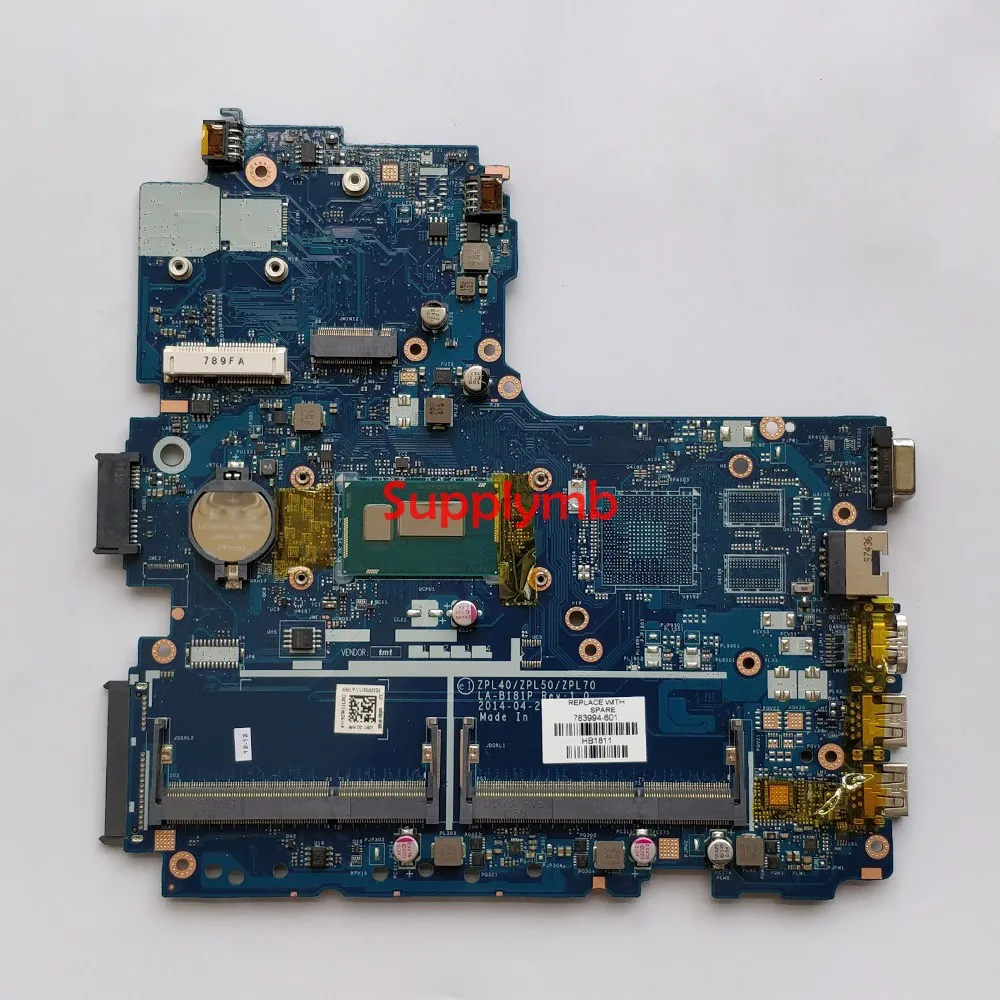 

783994-501 LA-B181P i3-4005U CPU UMA for HP ProBook 440 G2 NoteBook PC Laptop Motherboard 783994-601 783994-001 Tested