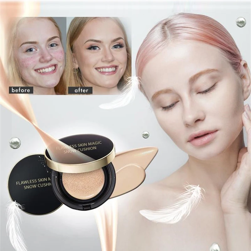 

Perfect Skin Magic Snow Cushion BB Cream Foundation Moisturizing Nourishing Makeup Concealer