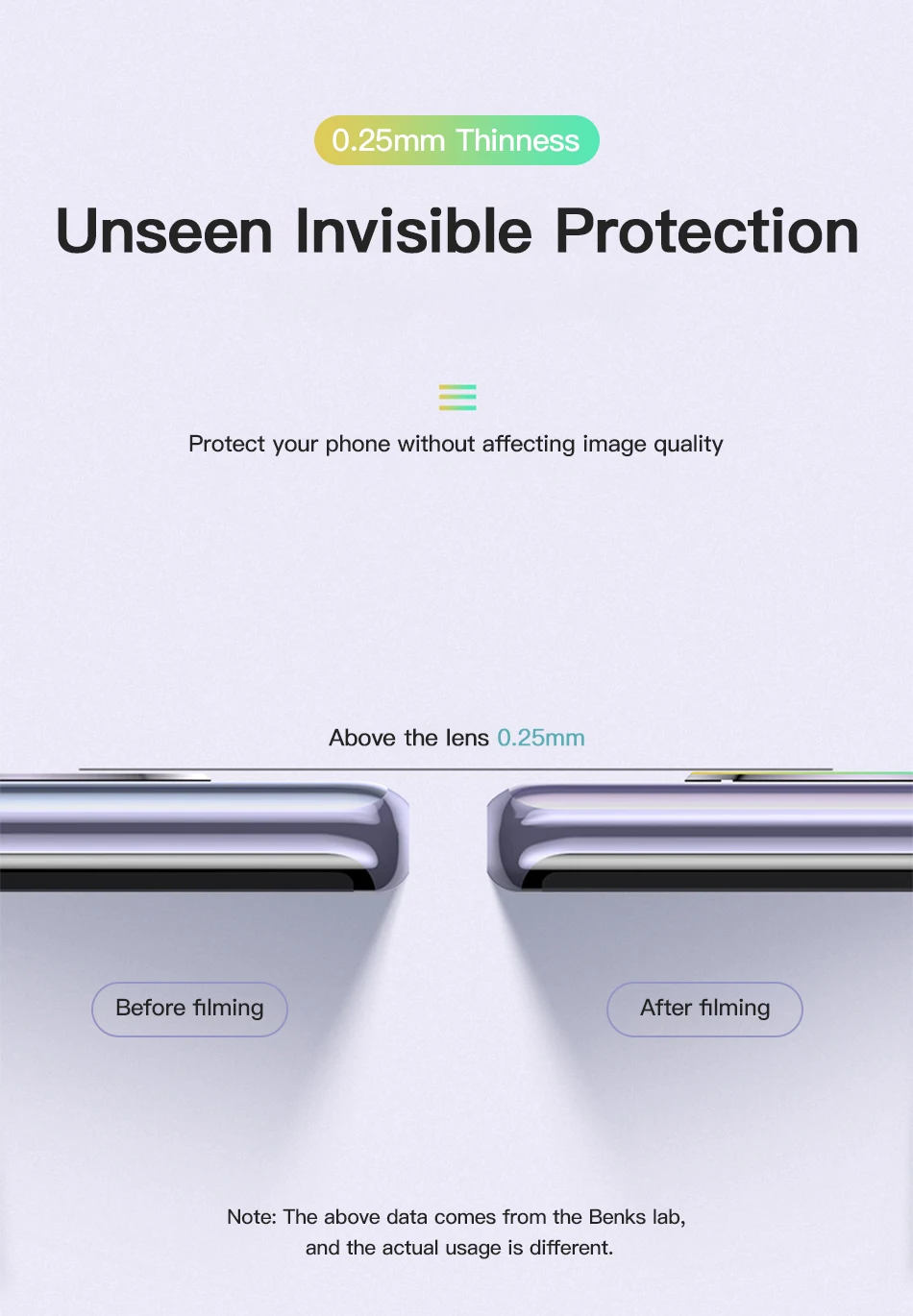 Benks 2 шт 3D полная задняя крышка для объектива камеры Защита экрана для huawei mate 30 Pro Закаленное стекло пленка ультра тонкая защитная крышка объектива