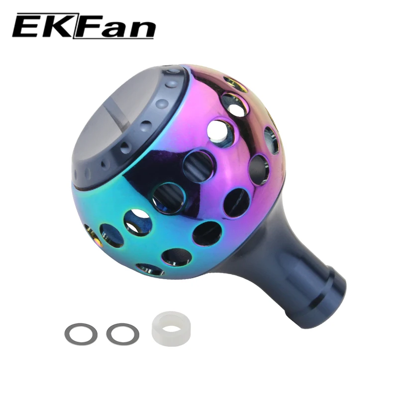 EKFan Новая красочная ручка для спиннинга тип колеса механическая металлическая