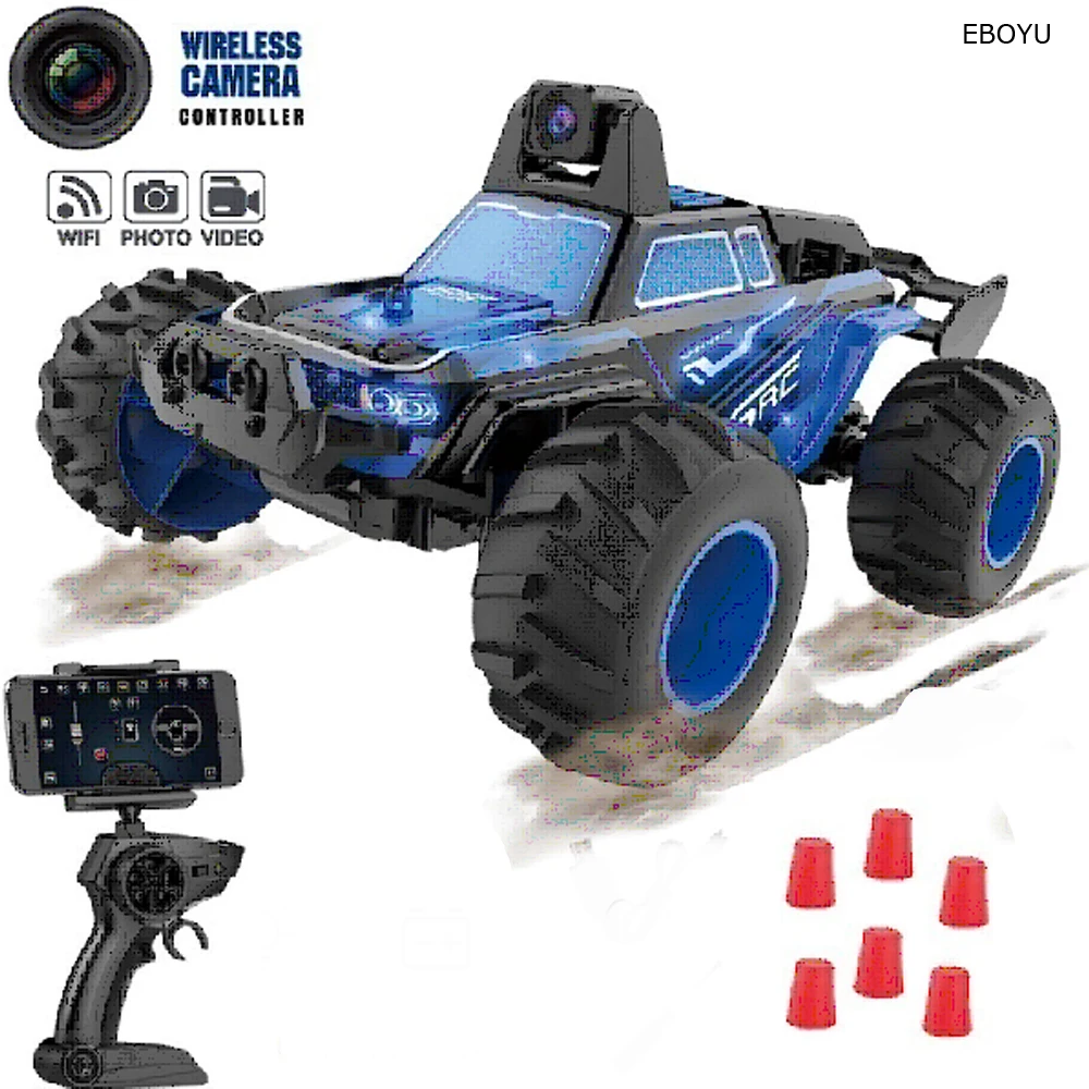 EBOYU Mini coche teledirigido C001C, alta velocidad, WiFi, FPV, 30W